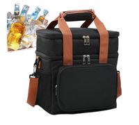 Large Capacity Large Capacity Ice Cooler Bag - Waterproof Food Storage Cooling Toche with Fitted School Strap with Leaks and Watercolor