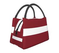 Large Capacity Latvia Flag Lunch Bag for School Work Kids Girls Boys Women Men Travel Tote Bag Lunch Box School Lunchbox Tote Outdoor Picnic Lunchboxes for Travel Picnic