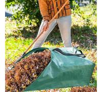 Large capacity leaf collection bags 100L and 200L designed for collecting leaves, compost, and yard debris with and portable plastic construction (100L)