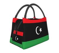 Large Capacity Libya Flag Lunch Bag for School Work Kids Girls Boys Women Men Travel Tote Bag Lunch Box School Lunchbox Tote Outdoor Picnic Lunchboxes for Travel Picnic
