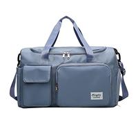 Large Capacity Lightweight Foldable Travel Duffel Bag for Women Fashionable Carry On Sports Gym Tote Luggage (Blue, One Size)