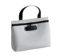 Large Capacity Lockable Bank Bag, Waterproof Document organisers With Adjustable Compartments & Carry Handle - Secure Travel Pouch For Passport & Valuables, Ideal For Business Travellers