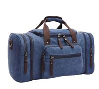Large-Capacity Luggage Bag Fashion Leisure Travel Bag Trendy Outdoor Messenger Portable Canvas Travel Bag(1)