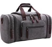 Large-Capacity Luggage Bag Fashion Leisure Travel Bag Trendy Outdoor Messenger Portable Canvas Travel Bag(2)