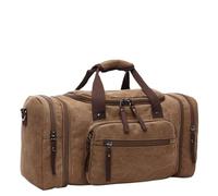 Large-Capacity Luggage Bag Fashion Leisure Travel Bag Trendy Outdoor Messenger Portable Canvas Travel Bag(3)
