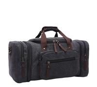 Large-Capacity Luggage Bag Fashion Leisure Travel Bag Trendy Outdoor Messenger Portable Canvas Travel Bag(1)
