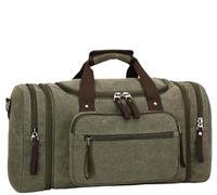 Large-Capacity Luggage Bag Fashion Leisure Travel Bag Trendy Outdoor Messenger Portable Canvas Travel Bag(3)