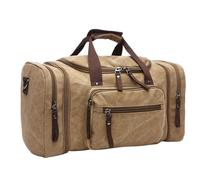 Large-Capacity Luggage Bag Fashion Leisure Travel Bag Trendy Outdoor Messenger Portable Canvas Travel Bag(1)