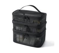 Large Capacity Makeup Bag Portable Zipper Makeup Organizer Cosmetic Versatile Storage Bag for Travel Outing Daily Use Cosmetic Bags