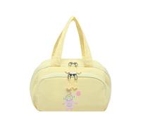 Large Capacity Makeup with Multiple Compartments and Handle for Travel Gym Storage Pastel Bag White Cosmetic Bucket Case Quilted Large Capacity Portable Toiletry Adjustable Handle Cosmetic