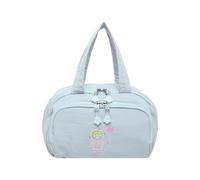 Large Capacity Makeup with Multiple Compartments and Handle for Travel Gym Storage Travel Case