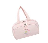Large Capacity Makeup with Multiple Compartments and Handle for Travel Gym Storage Travel Case