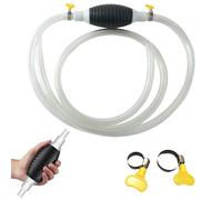 Large Capacity Manual Pump Suction Liquid Sucker, 2025 New Hand Siphon Transfer Pump, Flexible PVC Hose Fuel Transfer Tool, Emergency Car Fish Tank Garage Outdoor (118 inches)