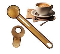 Large Capacity Measuring Scoop, Transparent Coffee Spoon Long Handle Kitchen Dosing Tool, Airtight Scoop for Powder Sugar Flour Cocoa Tea Protein Milk Storage Jar Use Home Office