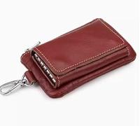 Large Capacity Men's and Women's Key Case Key Case Leather Coin Purse All-in- Bag Card Bag(4)