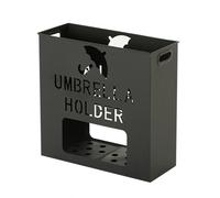 Large Capacity Metal Umbrella Holder For Business，Commercial Umbrella Holder With Handle Design，Commercial Square Umbrella Stand Rack For Entryway，Modern Indoor Entryway Umbrella Bucket(Black,50*20*50