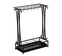 Large Capacity Modern Umbrella Stand with Hooks and Drip Tray - Stylish, Functional Design for Home, Office, or Entryway - Perfect for nizing and Protecting Your Umbrellas