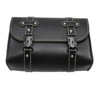 Large Capacity Motorbike Saddle Bag 27x10x17cm | Black classic style, construction, fits most for bikes, easy install, secure tool storage