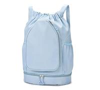 Large Capacity Multifunction Daypack Decor Carrier Badminton Racket Bag for Dating Outdoor Activities(Blue)