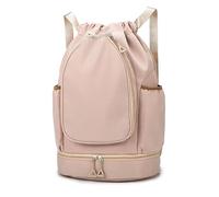 Large Capacity Multifunction Daypack Decor Carrier Badminton Racket Bag for Dating Outdoor Activities(Khaki)