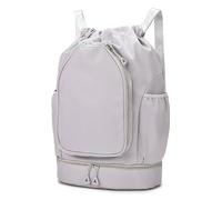 Large Capacity Multifunction Daypack Decor Carrier Badminton Racket Bag for Dating Outdoor Activities(Grey)