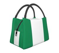 Large Capacity Nigeria Flag Lunch Bag for School Work Kids Girls Boys Women Men Travel Tote Bag Lunch Box School Lunchbox Tote Outdoor Picnic Lunchboxes for Travel Picnic
