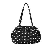 Large-Capacity Nylon Shoulder Bag With A Lightweight Polka-Dot Design For Everyday Casual Use. Ergonomic Lightweight Handbag