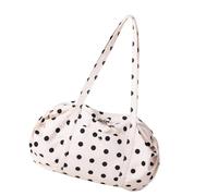 Large-Capacity Nylon Shoulder Bag With A Lightweight Polka-Dot Design For Everyday Casual Use. Korean Shoulder Bag