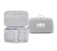Large Capacity Organizer Bag Suitable for DJI Neo 2 Travel Carrying Case for DJI Neo 2 Fly More Combo Portable Storage Box with Shoulder Strap (Gray with Patterns)
