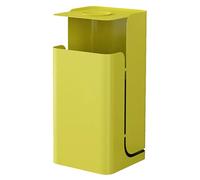 Large Capacity Outdoor Floor Standing Ashtray, Stainless Steel Vertical Trash Cans with Inner Bucket, Cigarette Receptacle Butt Disposal, for Clubs Airports Malls(Yellow)