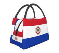 Large Capacity Paraguay Flag Lunch Bag for School Work Kids Girls Boys Women Men Travel Tote Bag Lunch Box School Lunchbox Tote Outdoor Picnic Lunchboxes for Travel Picnic