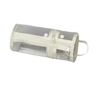 Large Capacity Pencil Bag Cylindrical Case Pen Pouches Clear Pouches School Office Supplies Cylindrical Simple Storage for School