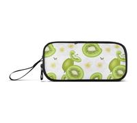 Large Capacity Pencil Bag Teen Girls Pencil Case with Zipper Middle School Portable Fresh Kiwi Fruit