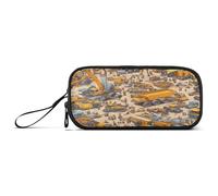 Large Capacity Pencil Bag Teens Pencil Case Bag Office Multifunctional Construction Scene Build Tall Buildings Bulldozer