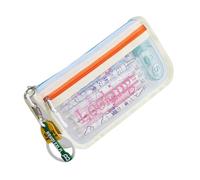 Large Capacity Pencil Case 2 Compartment Travel Pen Organiser Bag Light Weight See Through Pencils Pouches for Studen Clear Organiser for Small Tool