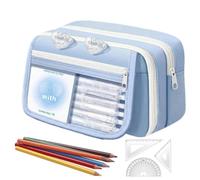 Large Capacity Pencil Case 9 Layer Soft Cute Pen Bag with Compartments