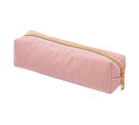Large Capacity Pencil Case, Aesthetic Pencil Case | King's Rope Plain Office Pouch for Students Pens Eraser Ruler Marker Notebook, Pink, Se référer au descriptif, Refer to description