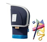 Large Capacity Pencil Case - Desktop Pencil Pouch Pen Holder,2 in 1 Retractable Container Large Capacity Stationery Supplies for Teens Adults Kids, Teacher Must Haves