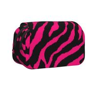 Large Capacity Pencil Case For Girls & Boys, Double Layer Pencil Case With Flip Top, Zebra Tiger Leopard Pen Bag Organizer, Portable Office Stationery Makeup Bag Pencil Pouch For School College Exams