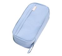 Large Capacity Pencil Case - Includes Carry Handle, Wide Opening, Portable and Cute as a Pen Organiser, Girls Make-Up Stationery Storage, for Children, Teenagers and Adults, blue, Siehe Beschreibung