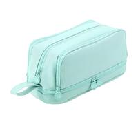 Large Capacity Pencil Case - Large Capacity School Pencil Case for Pens | Storage Organizer with 4 Compartments for Writing Equipment Student Adult Office, Blue, Se référer à la description, Refer to