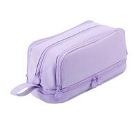 Large Capacity Pencil Case | Large Pencil Case School Supplies Pencil Case | Pen Holder Bag with 4 Compartments for Stationery Marker School Office Teaching College Children Adults, purple, see