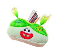 Large Capacity Pencil Case,Long Hair Doll Pencil Case for Creative Long Hair Doll Pencils with Cute Cartoon Large Capacity Aesthetic | de a, green, Consulte la descripción, See description