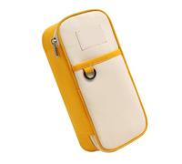 Large Capacity Pencil Case Multi Compartment Pen Bag Multilayer Pen Pouch Marker Pen Organizer Heavy Duty Canvas Pencil Case for Students, yellow