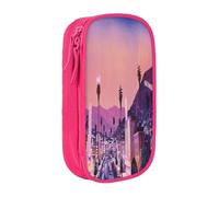 Large Capacity Pencil Case Pencil Bag The Old Hollywood Print Double-Zipper Pen Case