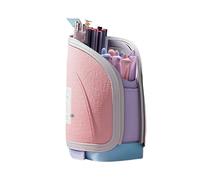 Large Capacity Pencil Case,Pencil Case Pen Pouch Holder - 2 in 1 Retractable Container Large Capacity Stationery Supplies for Teens Adults Kids, Teacher Must Haves