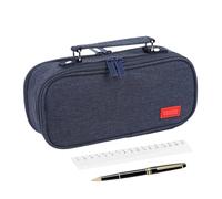 Large Capacity Pencil Case - Portable Large Capacity Bag | Organizer for Desk Home Workshop Travel Studies Fine Arts Makeup, navy, Consulte la descripción, See description