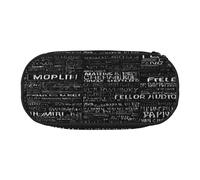 Large capacity pencil case, Programmer Programming Code Organizer with Zippered, Compartments Elastic Pen Holders for School, Office, Lightweight pen bag for Travel, MULTI-USE Oxford Fabric pencil bag