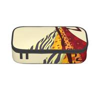 Large Capacity Pencil Case with Compartments, Big traditional african girl painting Print Pencil Bag Portable Pencil Bag Pen Pouch Organizer for Boys Girls Teen College Students School Adults