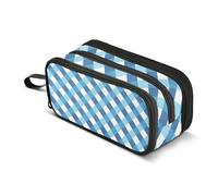 Large Capacity Pencil Holder Case Student Pencil Cases For School Storage Bag with Zipper for Preppy School buffalo Turquoise